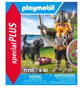 PLAYMOBIL 71755 Wikinger mit Wachhund