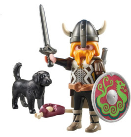 PLAYMOBIL 71755 Wikinger mit Wachhund