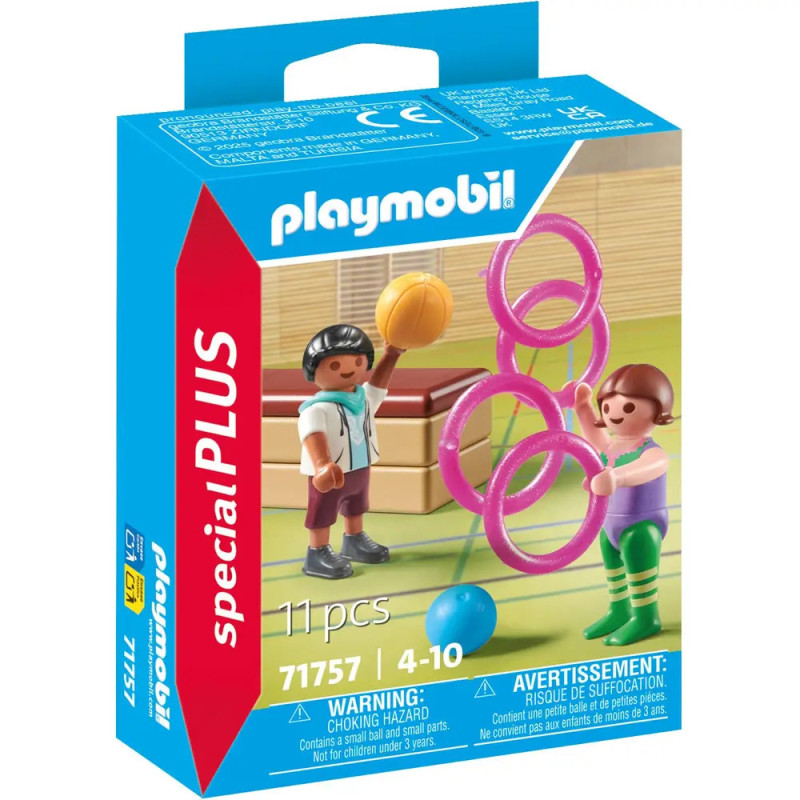 Playmobil Special Plus Set: 2 Figuren, Ringe, Ball und Zubehör für Kinder von 4 bis 10 Jahren.