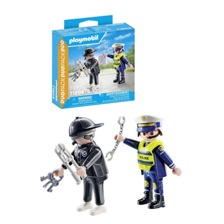 PLAYMOBIL 71804 Polizist und Einbrecher