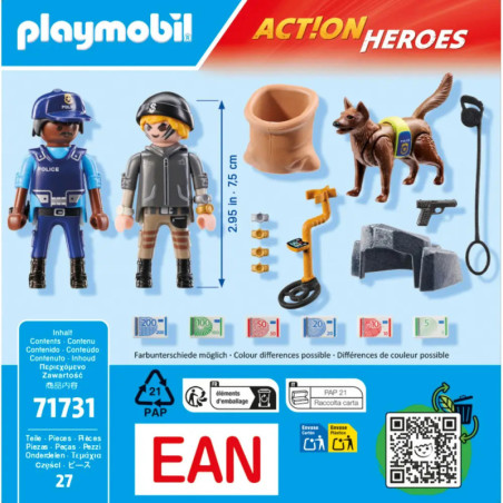PLAYMOBIL 71731 Spurensuche mit Hund