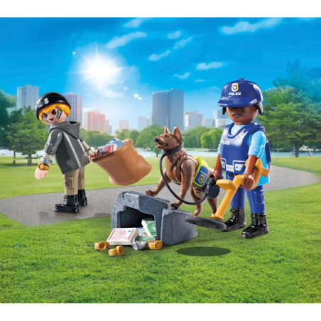PLAYMOBIL 71731 Spurensuche mit Hund