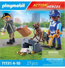 PLAYMOBIL 71731 Spurensuche mit Hund