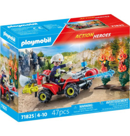 PLAYMOBIL 71825 Feuerwehr Quad löscht Heckenbrand