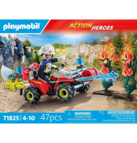 PLAYMOBIL 71825 Feuerwehr Quad löscht Heckenbrand