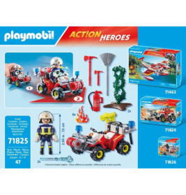 PLAYMOBIL 71825 Feuerwehr Quad löscht Heckenbrand