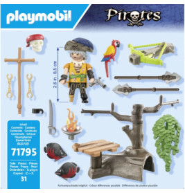 PLAYMOBIL 71795 Pirat mit Balliste