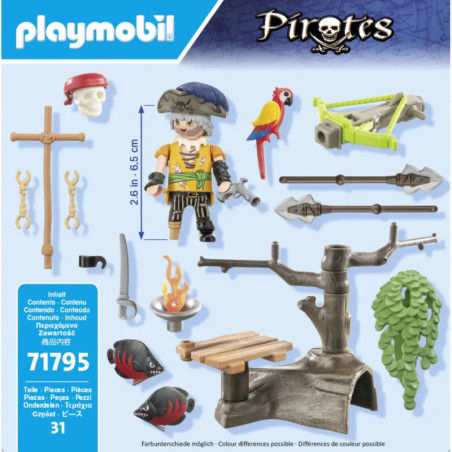 PLAYMOBIL 71795 Pirat mit Balliste