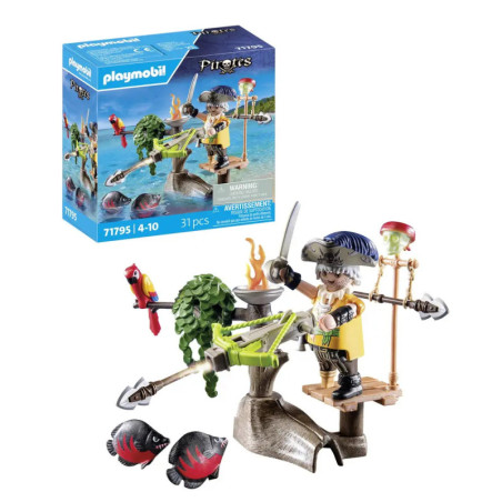PLAYMOBIL 71795 Pirat mit Balliste