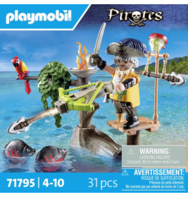 PLAYMOBIL 71795 Pirat mit Balliste