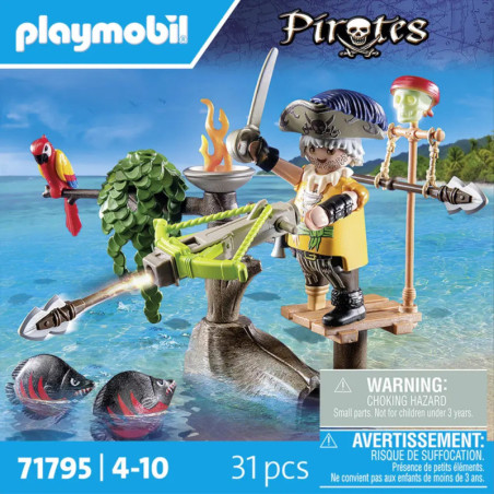 PLAYMOBIL 71795 Pirat mit Balliste