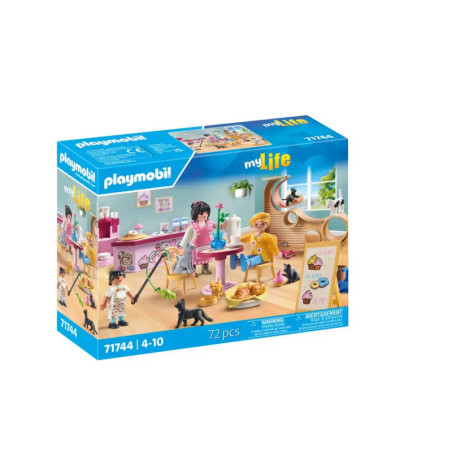 Playmobil myLife Spielset-Box mit tierischem Spielbereich, Kindern, Tieren und Zubehör.