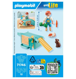 PLAYMOBIL 71746 Junge mit Meerschweinchen
