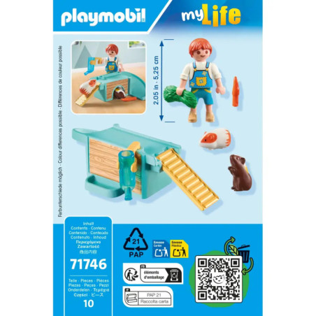 PLAYMOBIL 71746 Junge mit Meerschweinchen
