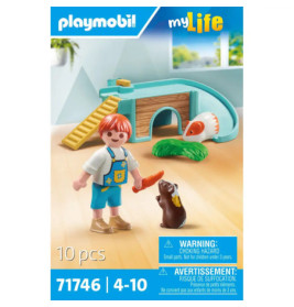 PLAYMOBIL 71746 Junge mit Meerschweinchen
