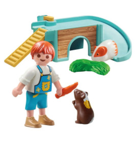 PLAYMOBIL 71746 Junge mit Meerschweinchen