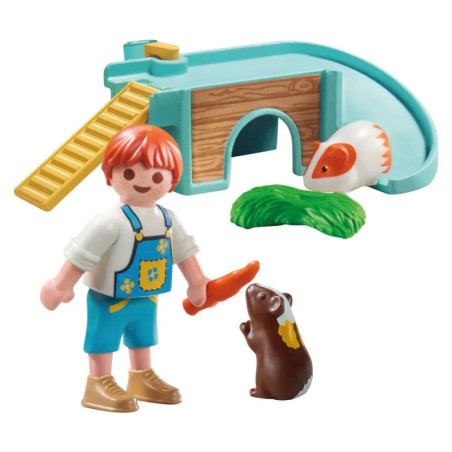 PLAYMOBIL 71746 Junge mit Meerschweinchen