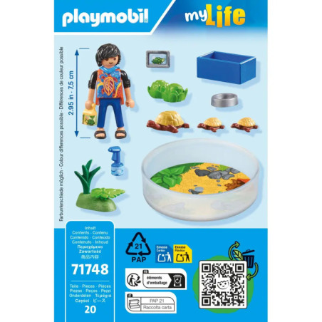 PLAYMOBIL 71748 Schildkröten-Terrarium