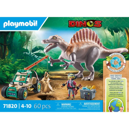 PLAYMOBIL 71820 Spinosaurus-Angriff auf Dino-Ausgrabung