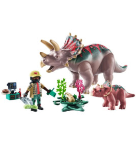 PLAYMOBIL 71821 Triceratops mit Jungtier