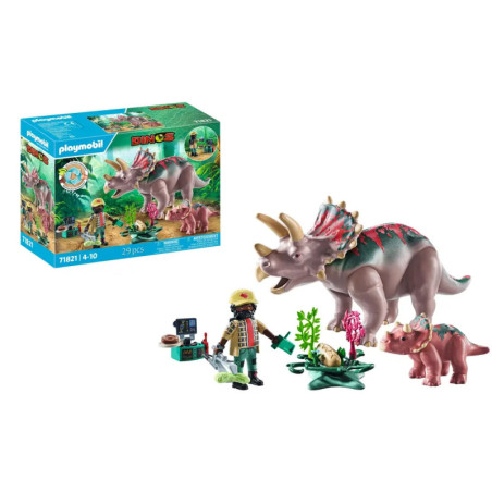 PLAYMOBIL 71821 Triceratops mit Jungtier