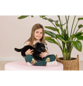 Teddy Hermann Panther Baby liegend 30 cm