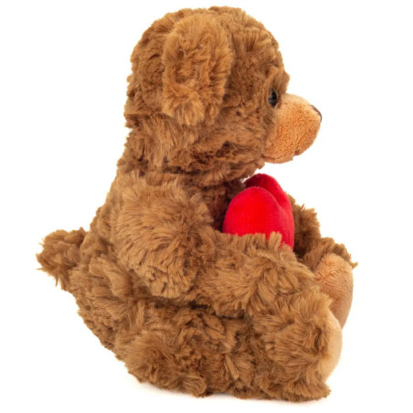 Teddy mit Herz braun 20 cm