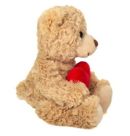 Teddy mit Herz beige 20 cm