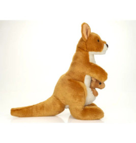 Teddy Hermann Känguru mit Baby, 30 cm