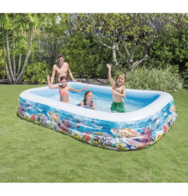 Intex Swimcenter   Sealife  , Wasserbedarf ca 1020l, ab 6 Jahre, Ablassventil, 305x183x56cm