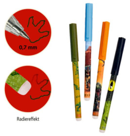 Radierbare Gelstifte - T-Rex World