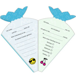 Mini-Schultütenbuch: Viel Spaß i. d. Schule