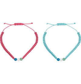 Wunscharmband m.Halbedelst.: Viel Glück