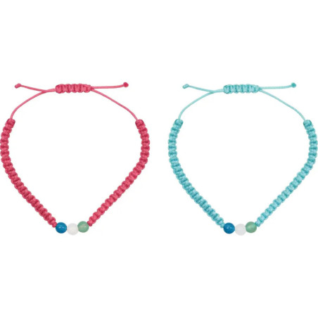 Wunscharmband m.Halbedelst.: Viel Glück