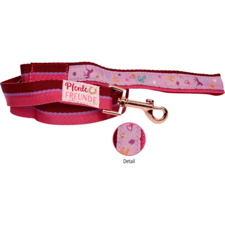 Longierleine - Pferdefreunde (pink) Longierleine - Pferdefreunde (pink)