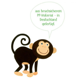 Teller Affe - Freche Rasselbande