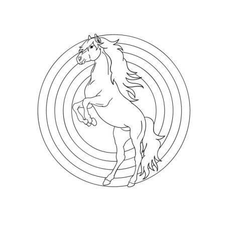 Malblock mit Glitzersteinchen - Pferdefrunde