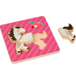 Steck-Puzzle - Mein kl. Ponyhof (4 T.)