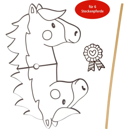 Steckenpferd-Bastelset - Mein kl. Ponyhof