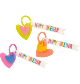 Schlüsselanhänger Herz - Happy together,