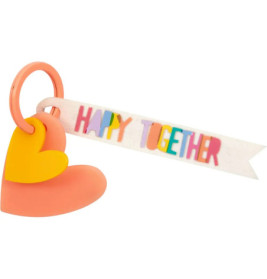 Schlüsselanhänger Herz - Happy together,