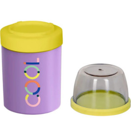 Lunchpot isoliert, flieder - TO GO