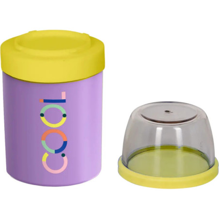 Lunchpot isoliert, flieder - TO GO