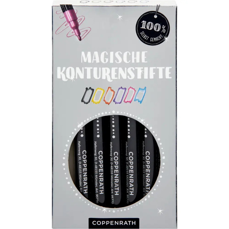 Magische Konturenstifte: 6 Farben - 100%