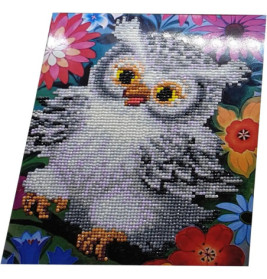 Diamond Painting Eule mit Aufsteller
