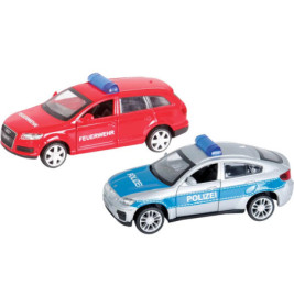 Speedzone D C Einsatzfahrzeuge, 2-fach sortiert, 1:43, Rückzug