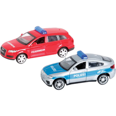 Speedzone D C Einsatzfahrzeuge, 2-fach sortiert, 1:43, Rückzug