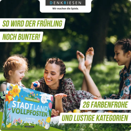 DENKRIESEN - STADT LAND VOLLPFOSTEN® - FRÜHLINGS EDITION -   In voller Blüte   - A4