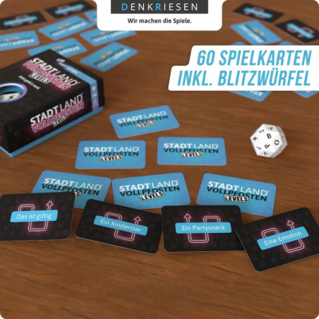 DENKRIESEN - STADT LAND VOLLPFOSTEN® - Levels - PARTY EDITION -   Jetzt geht s rund.