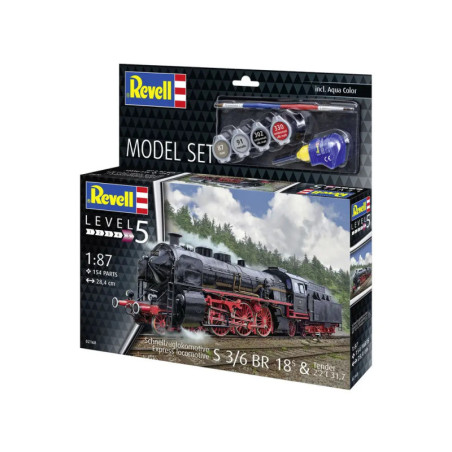 Model Set Schnellzuglok S3/6 BR18 mit Tender